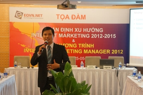 Ông Trương Văn Quý, Tổng giám đốc của EQVN trình bày tại buổi tọa đàm
